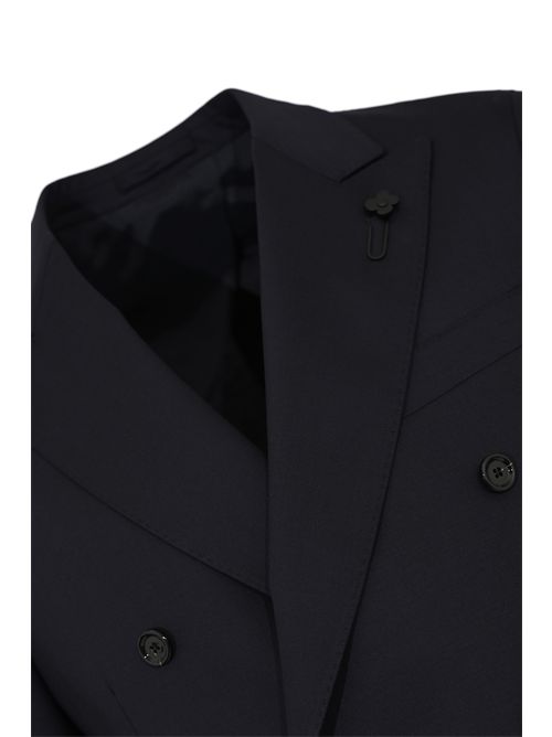 Abito doppiopetto Iconic drop 7 reg in lana vergine Blu LARDINI | CN467AE PAE66302850